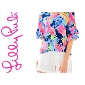 Lilly Pulitzer Lula Top in print tropicolada Size S